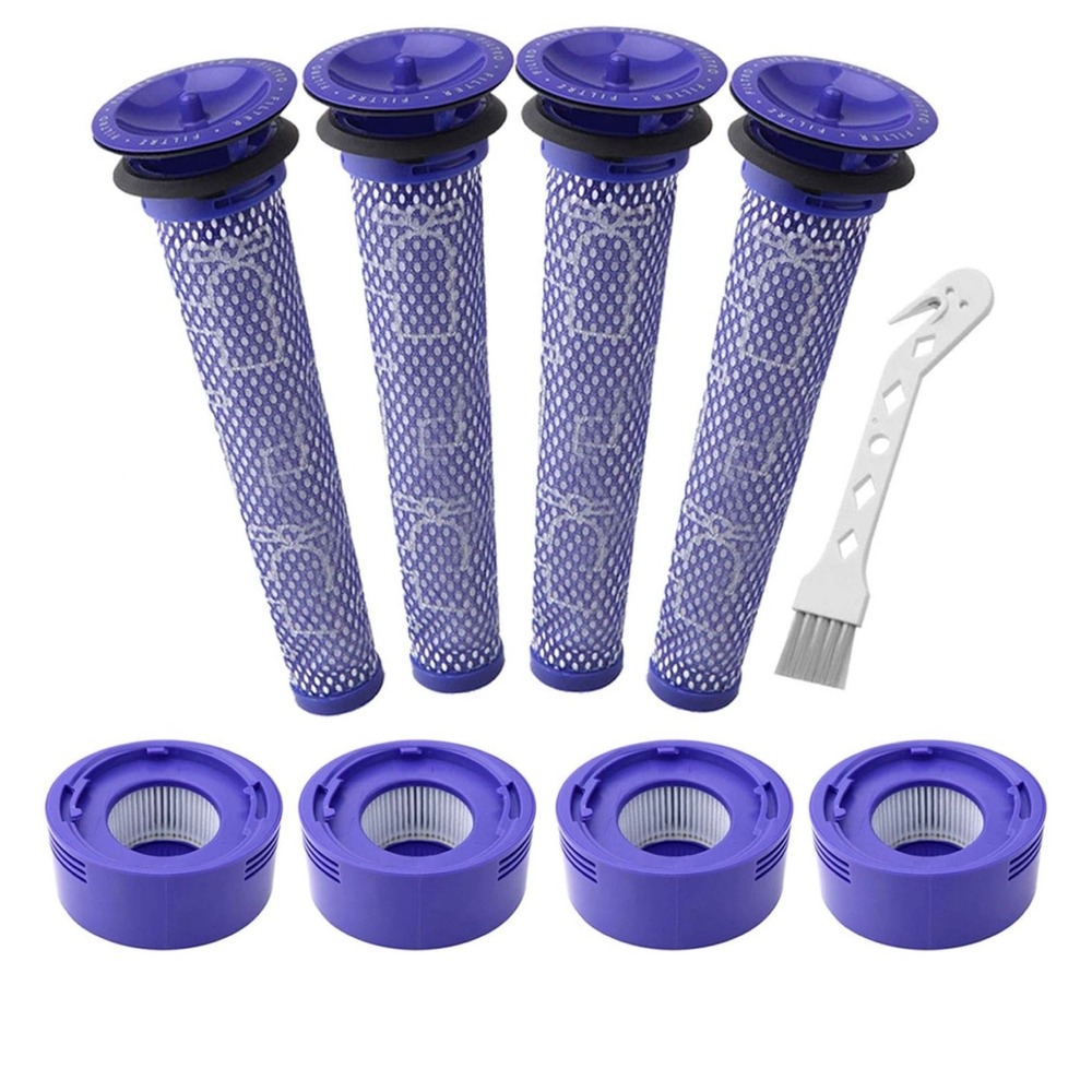 Dyson Vacuum Filters Replacement Set V10 SV12 Washable‎ + Cleaning Brush